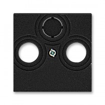 5011H-A00300 63  Kryt zásuvky anténní, s vylamovacím otvorem, onyx